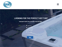 Tablet Screenshot of luxurypoolandspa.com